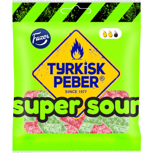 Fazer Tyrkisk Peber Super Sour 80g
