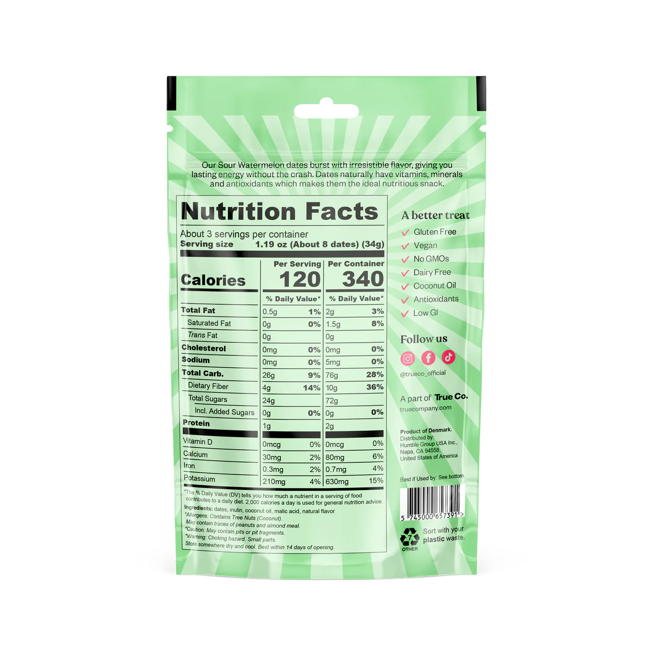 True Dates Sour Watermelon