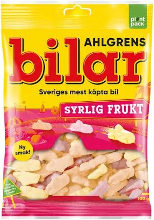 Ahlgrens Bilar Sour Fruit 100g - Swedish Godis Shop - Swedish Candy Shop