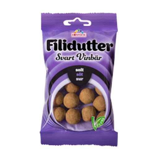 Konfekta Filidutter Black Currant - Swedish Godis Shop - Swedish Candy Shop