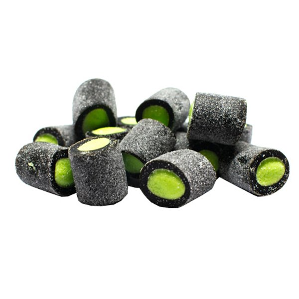 Salty licorice filled with pear - Swedish Godis Shop - Swedish Candy Shop