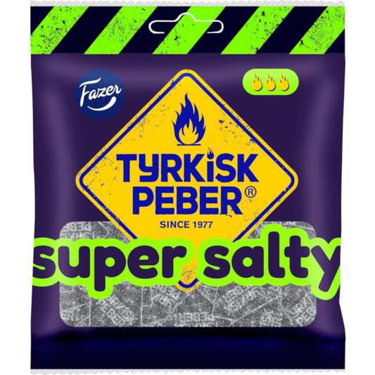 Fazer Tyrkisk Peber Super Salty 80g