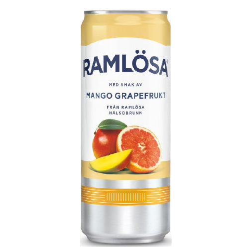 Ramlösa Mango Grapefruit 33cl slim can