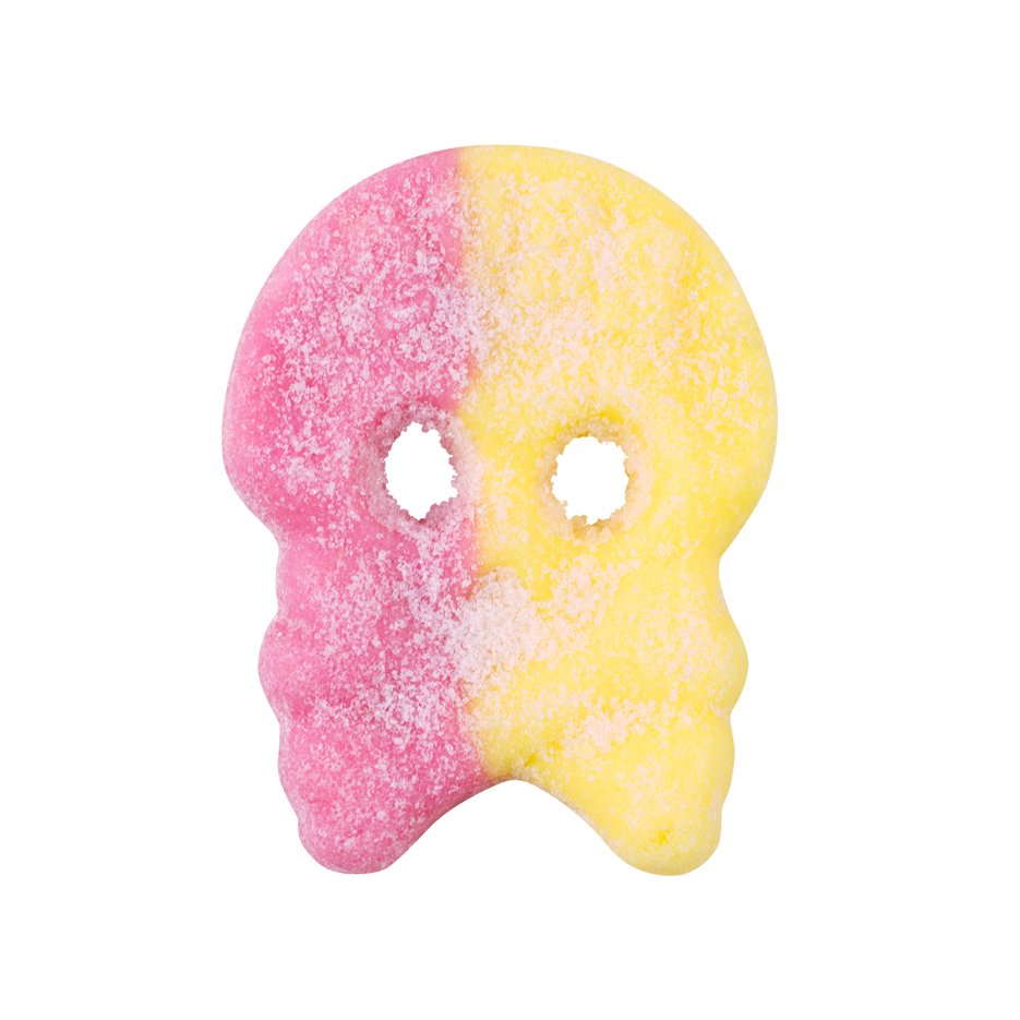 Bubs Sour Raspberry Lemon Foam Skull - Swedish Godis Shop - Swedish Candy Shop