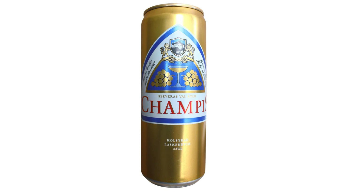 Champis soda 33cl slim can - Swedish Godis Shop - Swedish Candy Shop