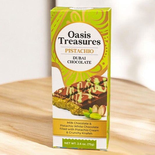 Dubai Chocolate Bar Pistachio By Oasis Treasures - Swedish Godis Shop - Swedish Candy Shop