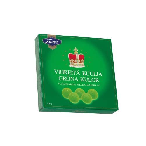 Fazer Green Jellies 500g (1.10 lbs) - Swedish Godis Shop - Swedish Candy Shop