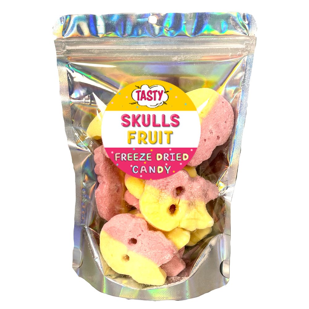 Freezedried Bubs Giant Sour Skull 120g - Swedish Godis Shop - Swedish Candy Shop