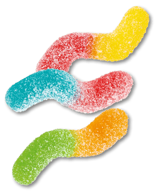 Glowing Sour Worms - Swedish Godis Shop - Swedish Candy Shop