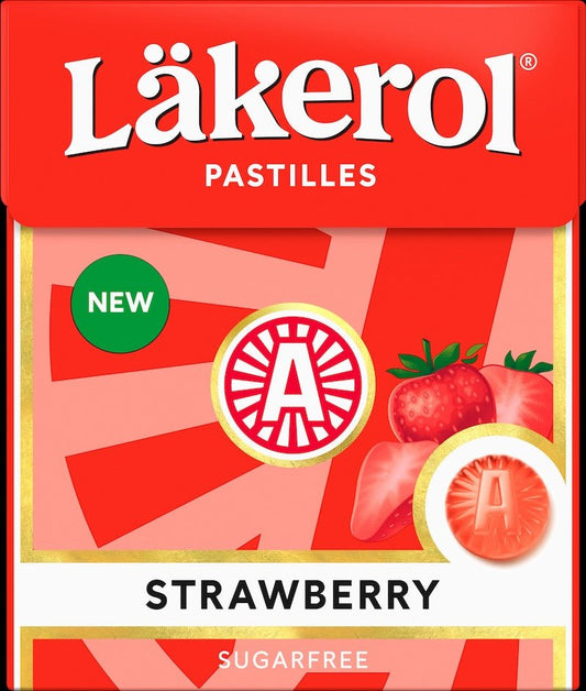 Läkerol Strawberry - Swedish Godis Shop - Swedish Candy Shop