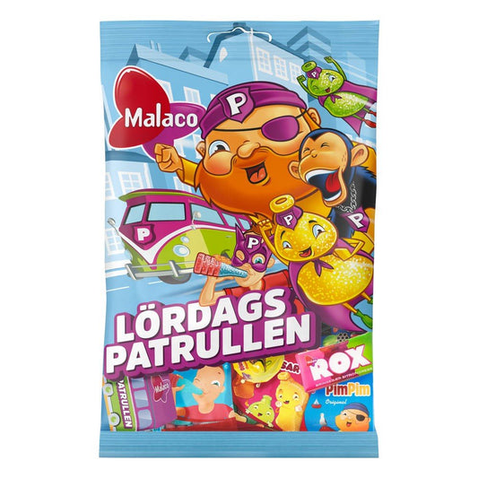 Malaco Lördagspatrullen 155g - Swedish Godis Shop - Swedish Candy Shop