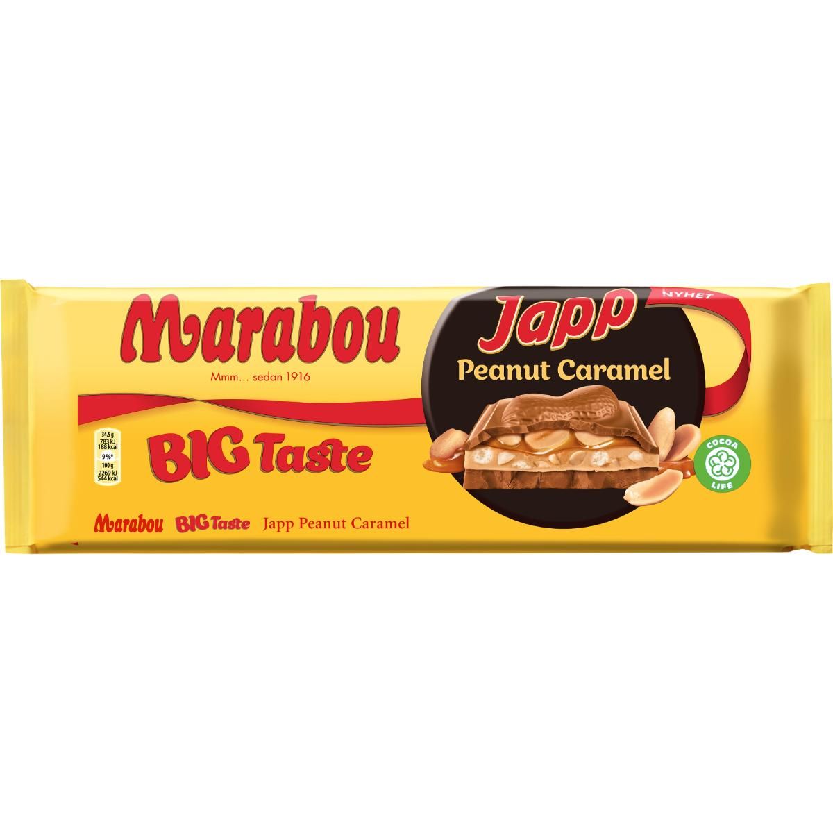 Marabou Big Taste Japp Peanut Caramel 276g - Swedish Godis Shop - Swedish Candy Shop