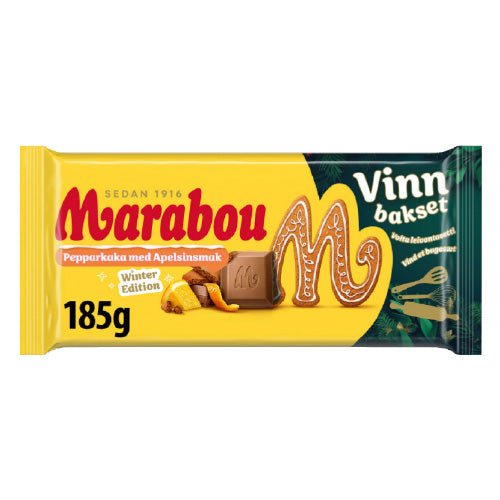 Marabou Gingerbread and Orange 185g - Swedish Godis Shop - Swedish Candy Shop