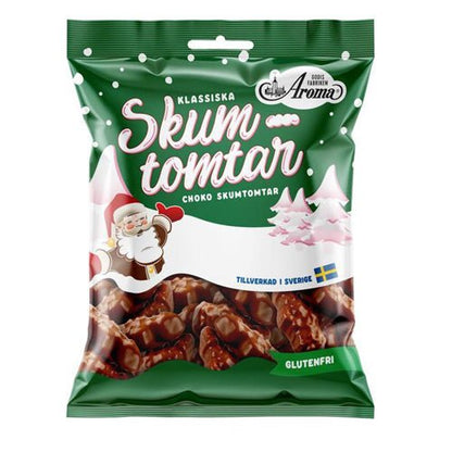 Marshmallow Santa Chocolate - Skumtomtar Choko 80g - Swedish Godis Shop - Swedish Candy Shop