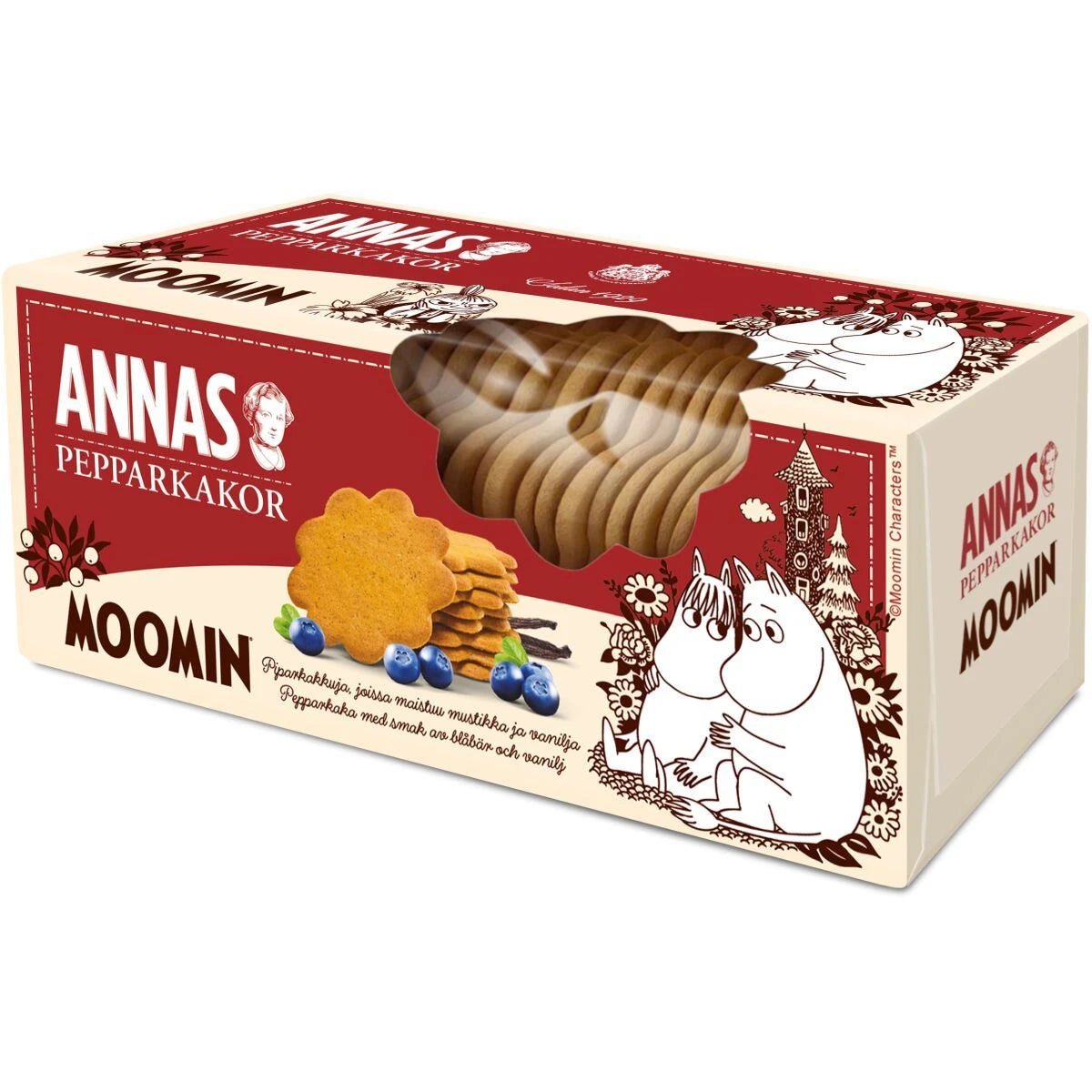 Moomin Gingerbread Blueberry Vanilla Cookies - Swedish Godis Shop - Swedish Candy Shop