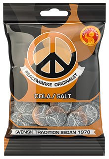 Peace Caramel and Salty licorice - Swedish Godis Shop - Swedish Candy Shop