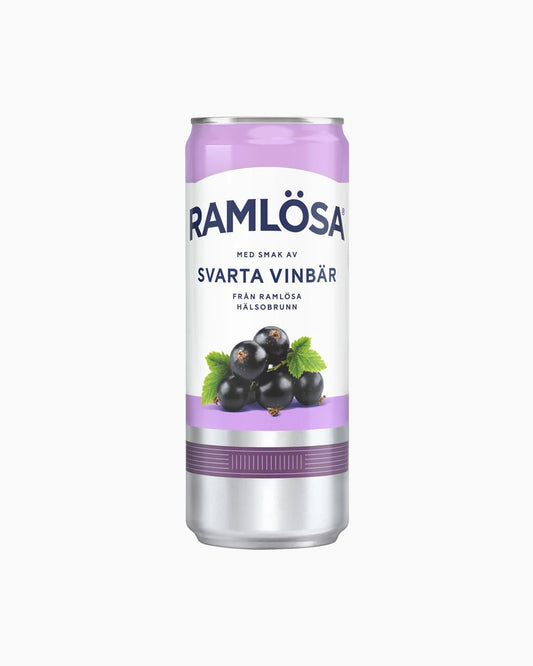 Ramlösa Black Currant 33cl slim can - Swedish Godis Shop - Swedish Candy Shop