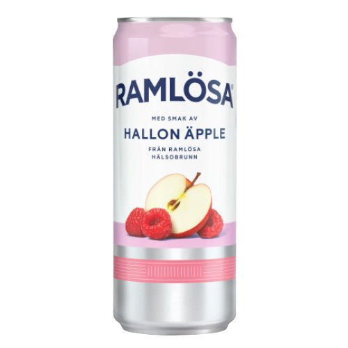 Ramlösa Raspberry Apple 33cl slim can - Swedish Godis Shop - Swedish Candy Shop