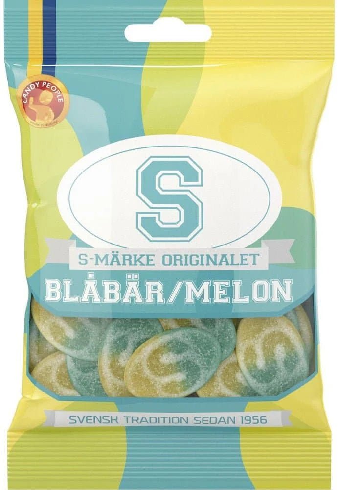 S - Märke Blueberry Melon 80g - Swedish Godis Shop - Swedish Candy Shop