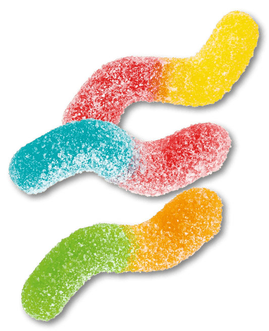 Sour fruity worms Bulk 2.2 lbs - Swedish Godis Shop - Swedish Candy Shop