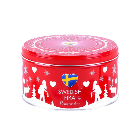 Swedish Fika "Pepparkakor" Gingerbread Cookie Tin - Swedish Godis Shop - Swedish Candy Shop