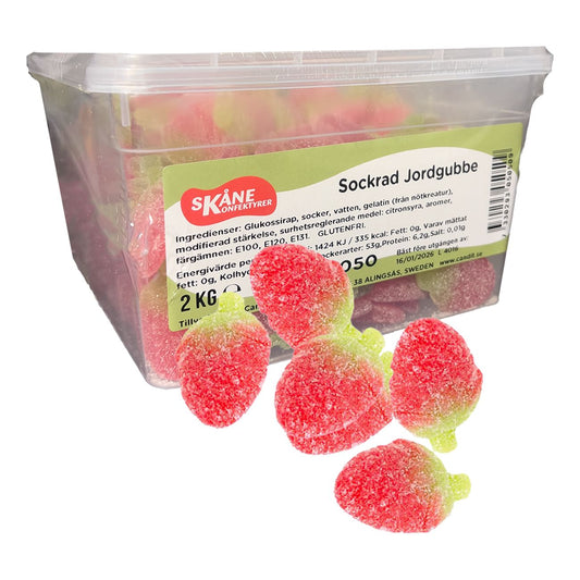 Sweet Strawberries Bulk 4.41 lbs - Swedish Godis Shop - Swedish Candy Shop