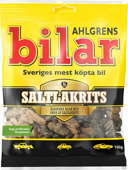 Ahlgrens Bilar Saltlakrits - Swedish Godis Shop