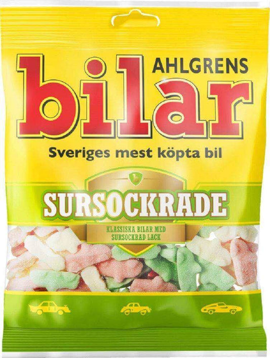 Ahlgrens Bilar Sursockrade (sour) - Swedish Godis Shop