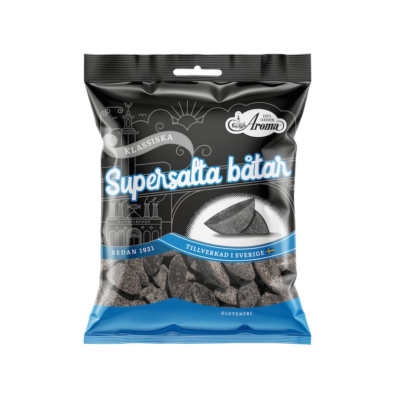 Aroma Super Salty Boats 70g - Swedish Godis Shop