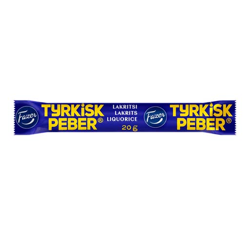 Fazer Tyrkisk Peber licorice stick 20g - Swedish Godis Shop