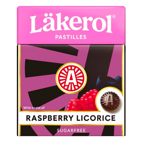 Läkerol Raspberry Licorice - Swedish Godis Shop