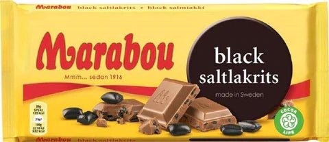 Marabou Black Saltlakrits 100g - Swedish Godis Shop
