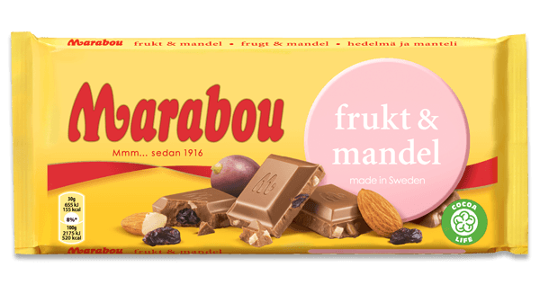 Marabou Frukt & Mandel 100g - Swedish Godis Shop