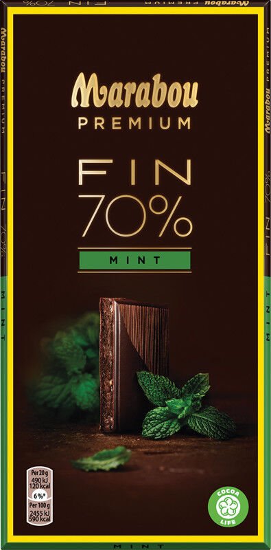 Marabou Premium Dark Chocolate Mint 70% - Swedish Godis Shop - Swedish Candy Shop