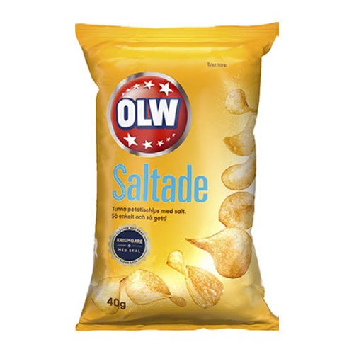 OLW lättsaltade - lightly salted chips - Swedish Godis Shop