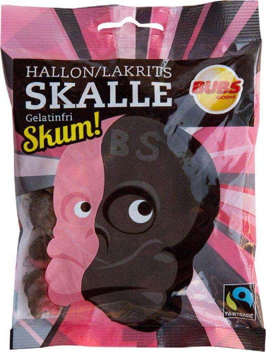 Raspberry Licorice Skull Foam - Swedish Godis Shop