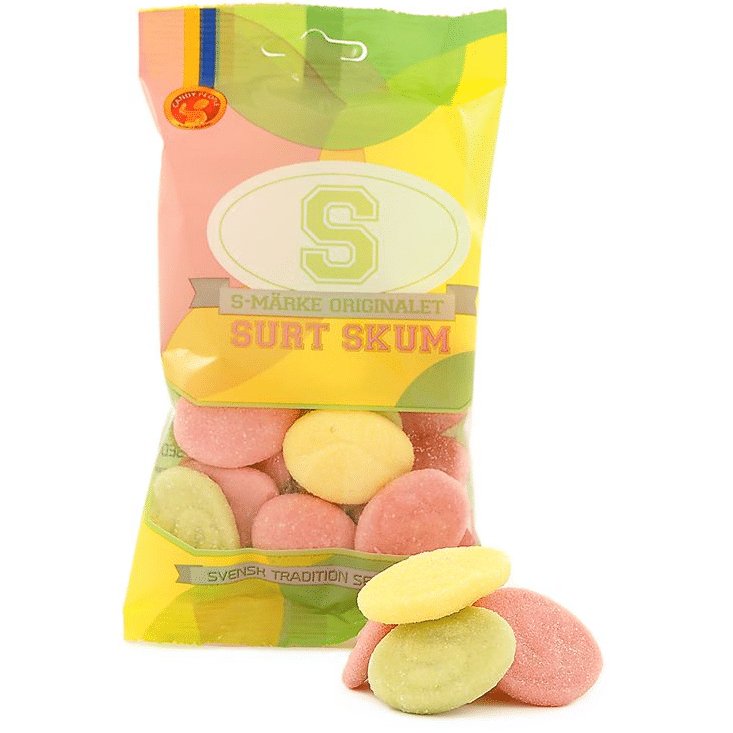 S-Märke Sour Foam - Swedish Godis Shop - Swedish Candy Shop