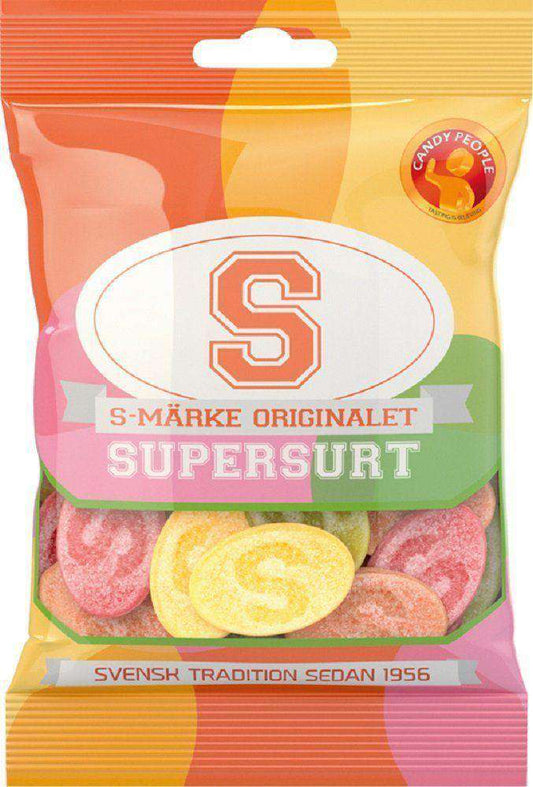 S-Märke Supersurt (super sour) - Swedish Godis Shop