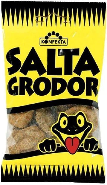 Salty Licorice Frogs - Swedish Godis Shop